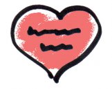 Herz = Tafel aus Fleisch