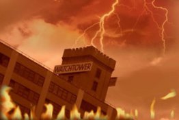 brennender Wachtturm