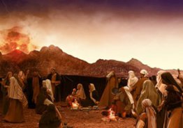 Volk Israel am Berg Sinai