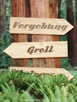 Schilder Vergebung Groll