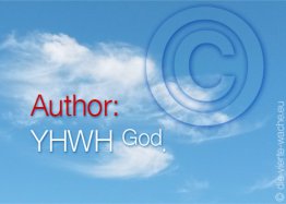 Copyright sign in the sky. Author: YHWH God