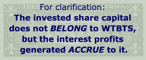 Though the capital is not theirs, Watchtower is ethically linked by accepting the gains.