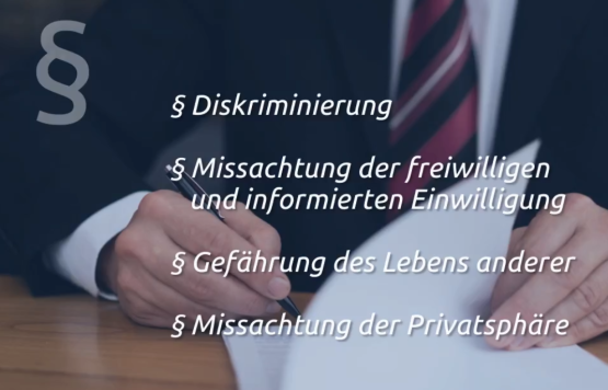 Ein Anwalt schreibt 4 Anklagepunkte