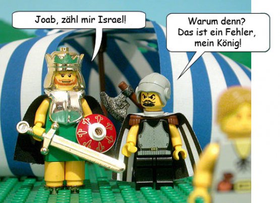 (Original: thebricktestament.com) König David und sein General