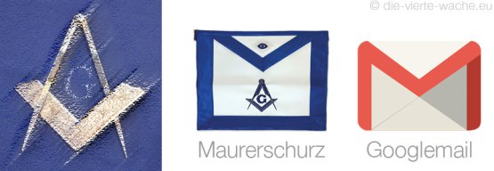 Zirkel, Winkel, G, Maurerschurz, Googlemail-Zeichen