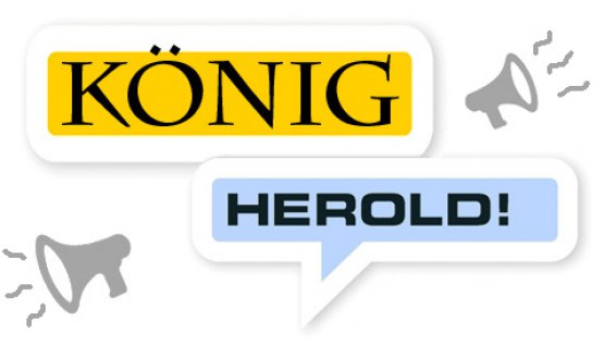 ein Herold kündigt den König an