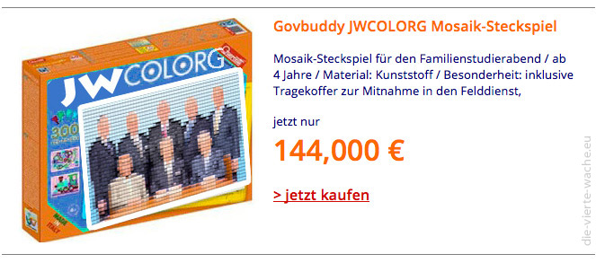 Mosaikspiel der Leitenden Körperschaft für nur 144000 €