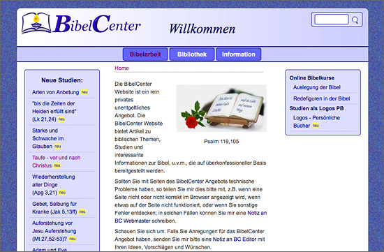 Website bibelcenter.de