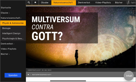 Website faith.science