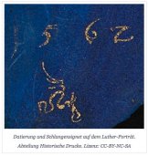 Schlangenzeichen auf Luthers Ölporträt
